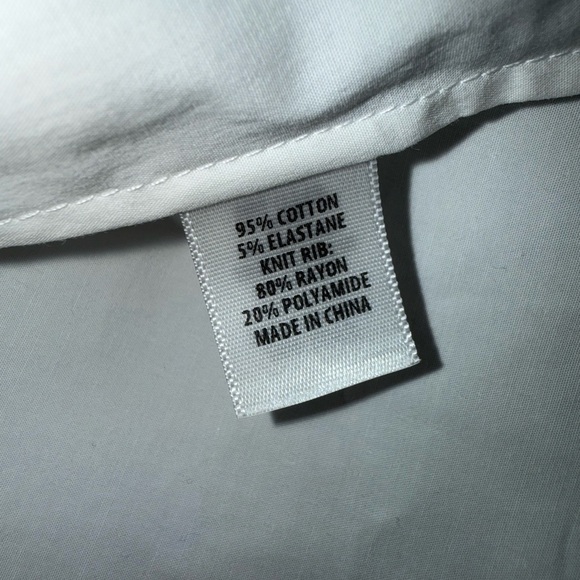 NWT $595 St. John Sport Techno Button Down Stretch Shirt Jacket Navy Size M - Picture 6 of 7